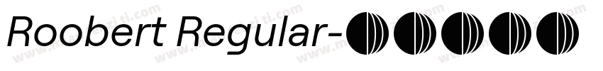 Roobert Regular字体转换